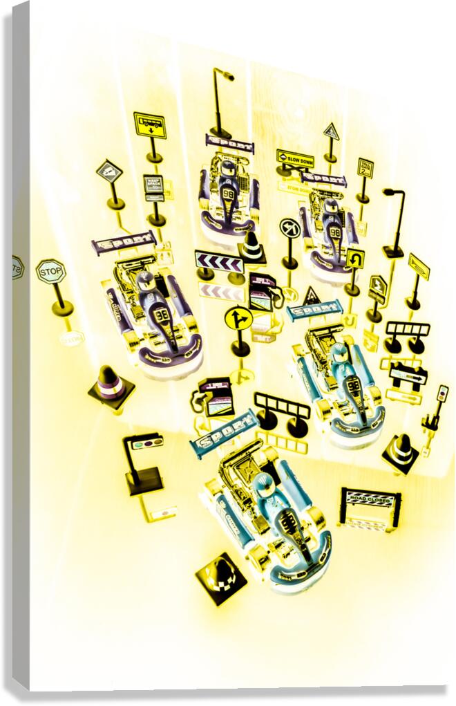 Go-kart art Canvas Print