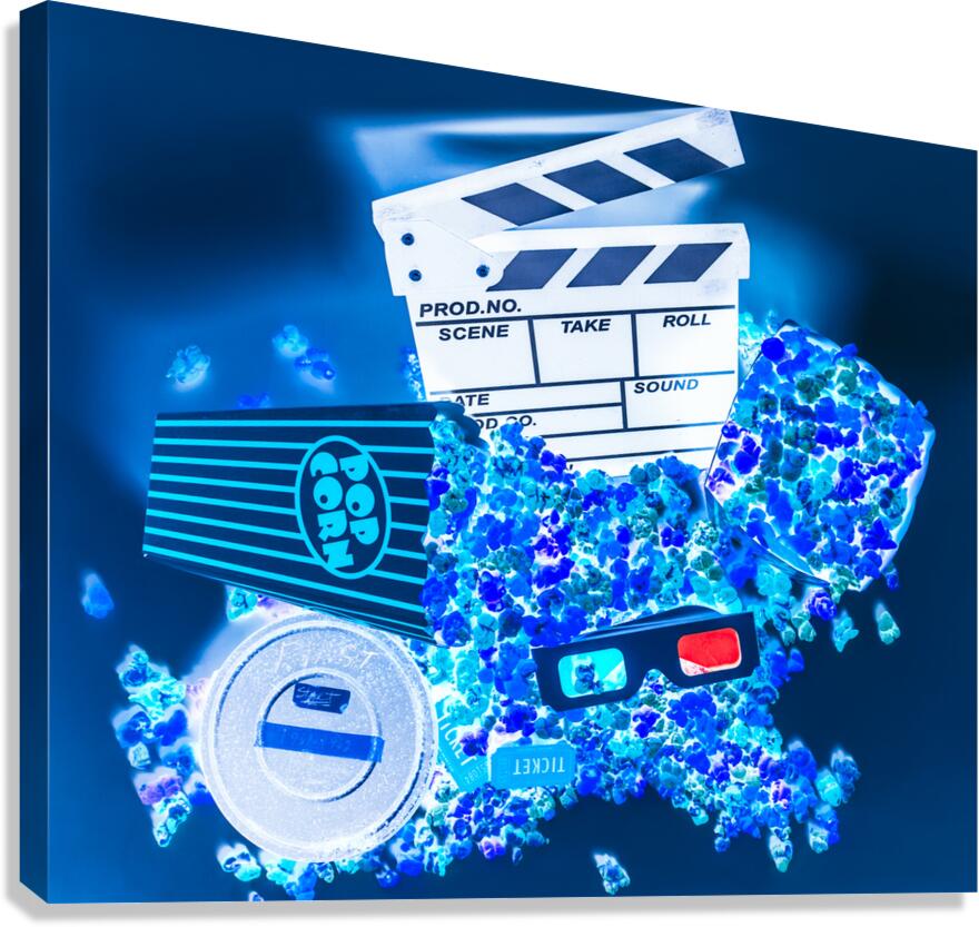 Blue screen entertainment Canvas Print