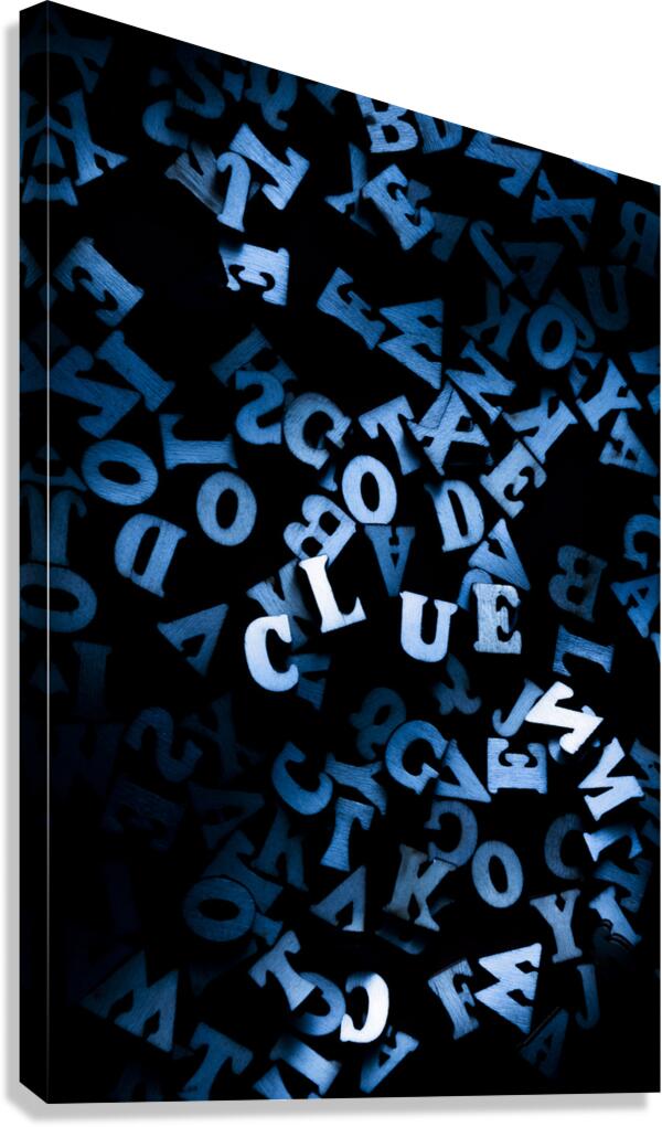 Blue clue Canvas Print