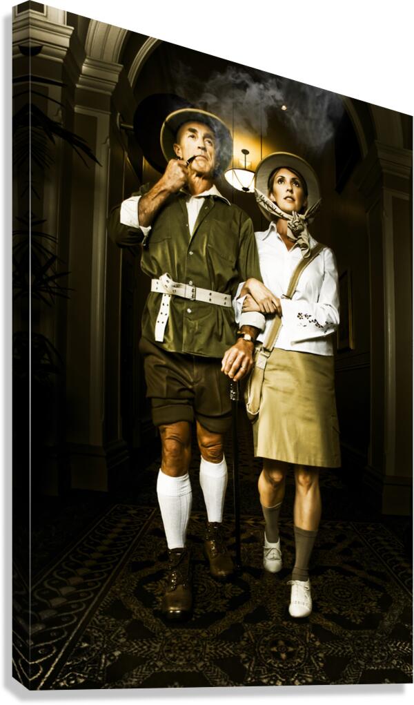 Ideological Retro Missionary Explorers Canvas Print