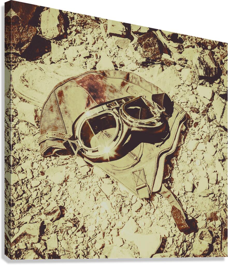 Old airman adventure Canvas Print