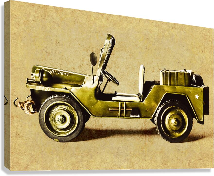Army jeep Canvas Print