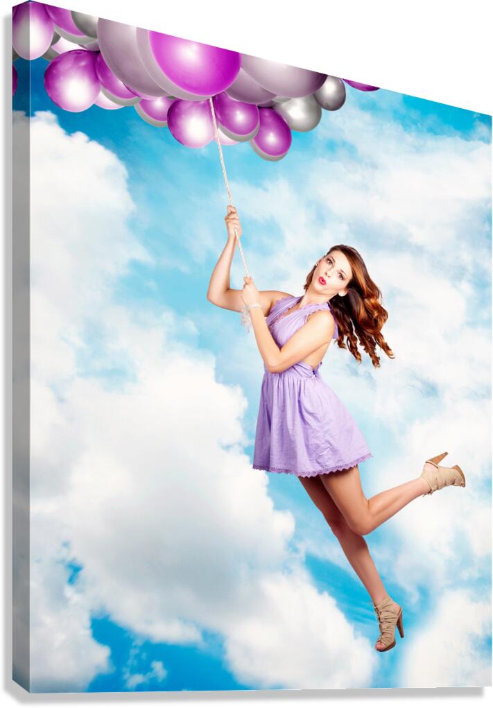 High In The Sky Birthday Party Celebration Canvas Print