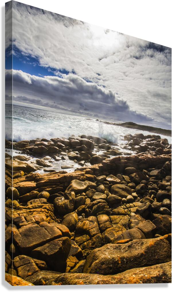 Where distant waves break Canvas Print