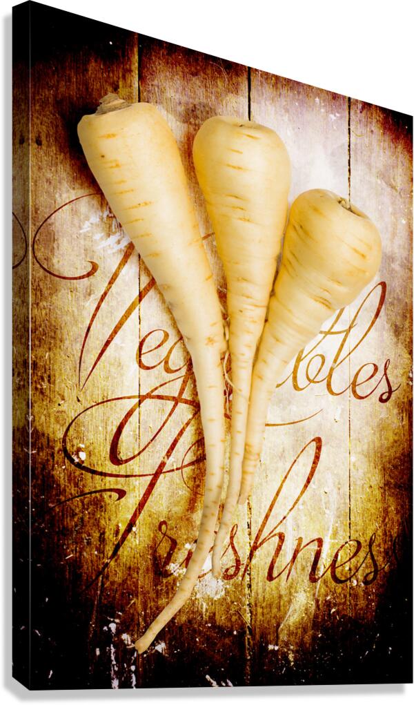 Rustic farm kitchen tin sign Canvas Print