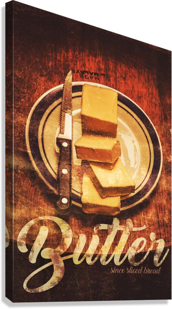 Butter since sliced bread display Canvas Print