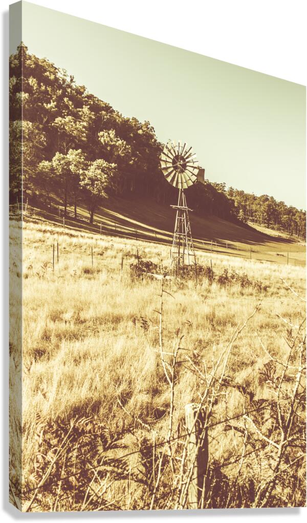 Rural farm ranch Canvas Print