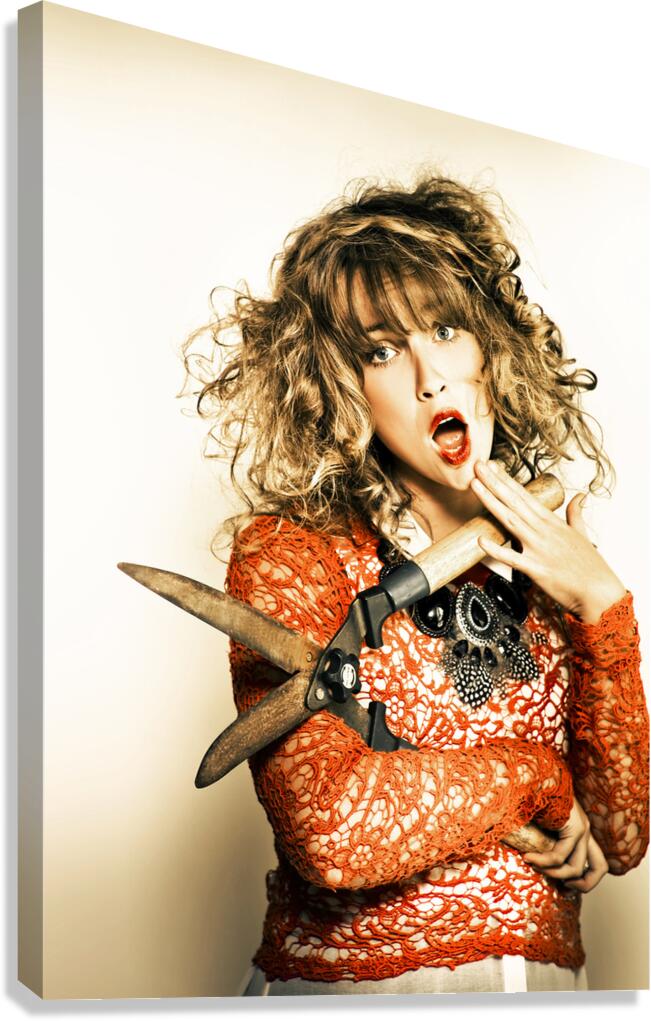Hair cut with style Canvas Print