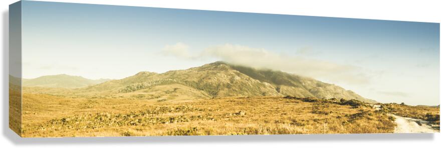 Cloud and mountain magnificence Canvas Print