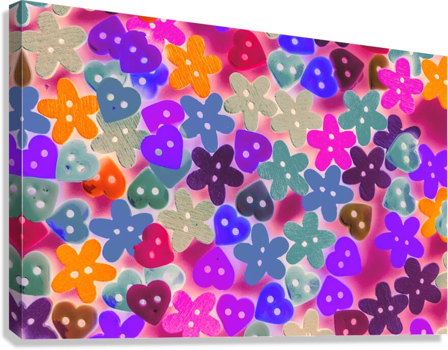 Hearts n craft Canvas Print