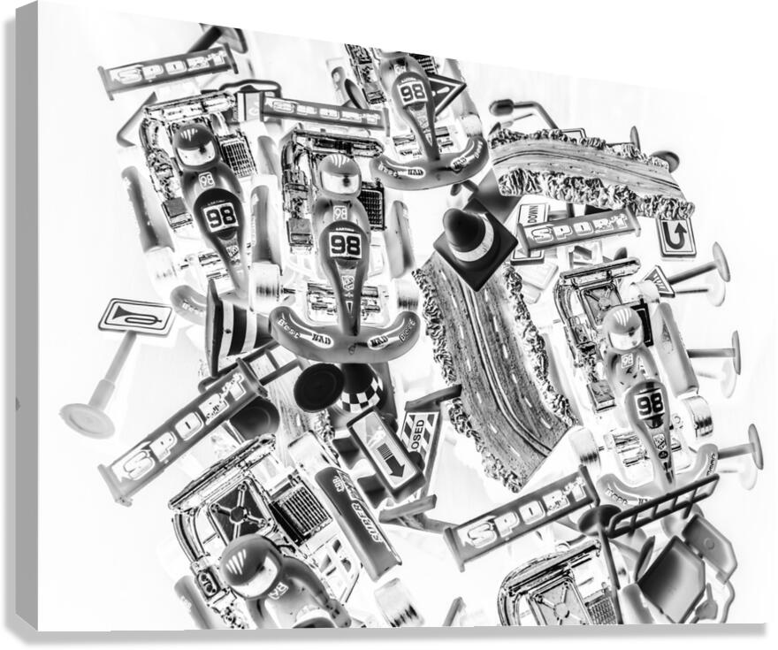 Kart speedway Canvas Print