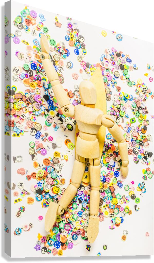 Sticker surf Canvas Print