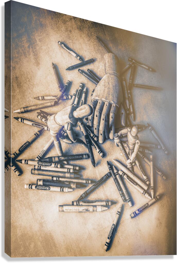 Cray on! Canvas Print