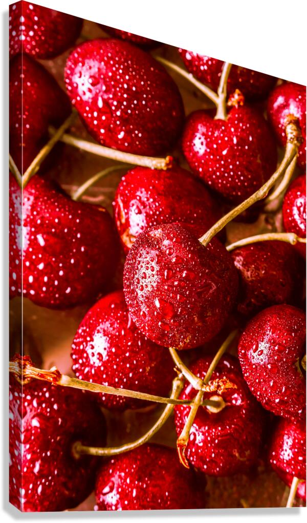 Cherry closeups Canvas Print