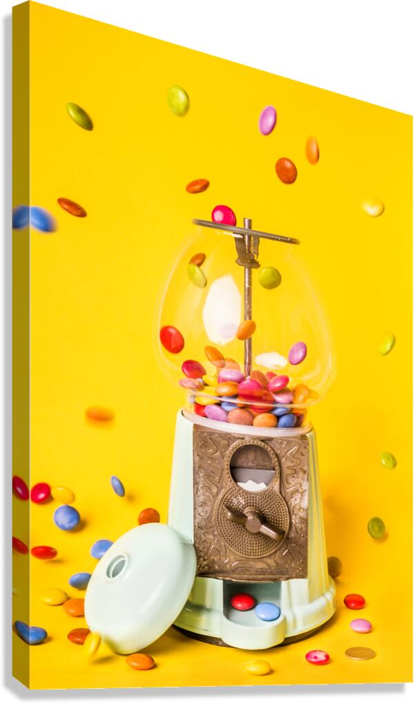 Candy rains Canvas Print