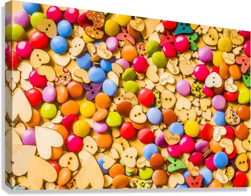 Hearts And Sweets Canvas Print