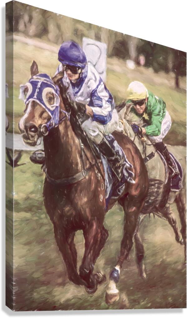 The Final Sprint Canvas Print