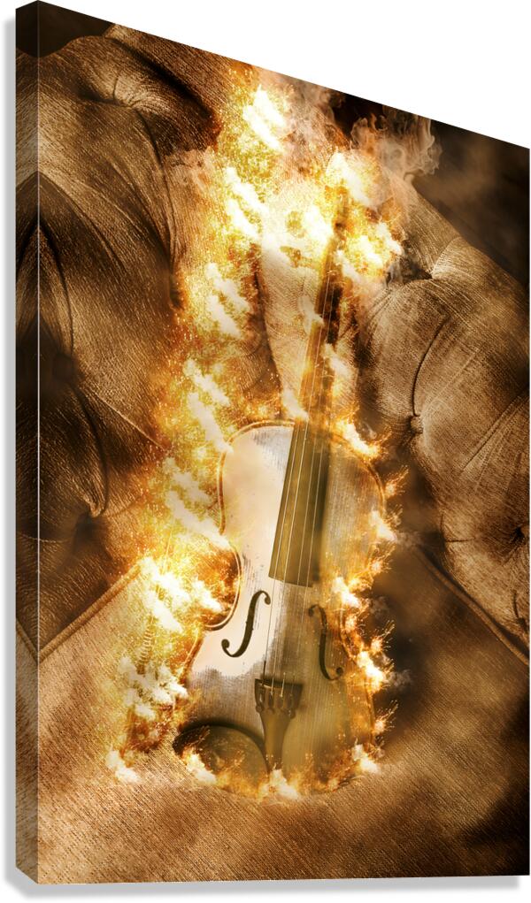 Fire Fiddle Canvas Print