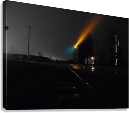 Foggy crossing Canvas Print