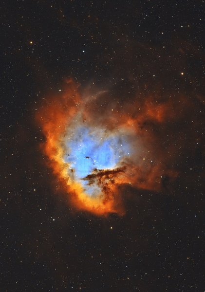 Pacman of Cassiopeia by Alberta Astro Art