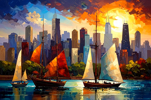 Chicago Skyline Sailing 3
