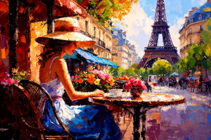 Woman on a Paris Street 7