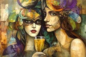 A Couple having some drinks 8