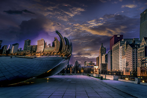 Chicago Blue hour 2