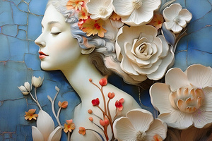 Art Deco Womans Face 1