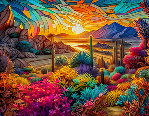 Digital art of Desert Scene 1
