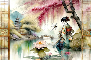 Japanese Garden Scene 1