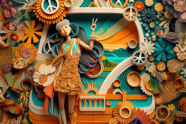 Groovy Wall Mural 2 Print