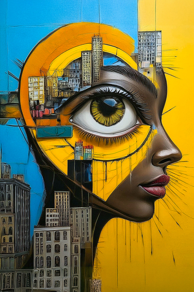 City on her mind Print