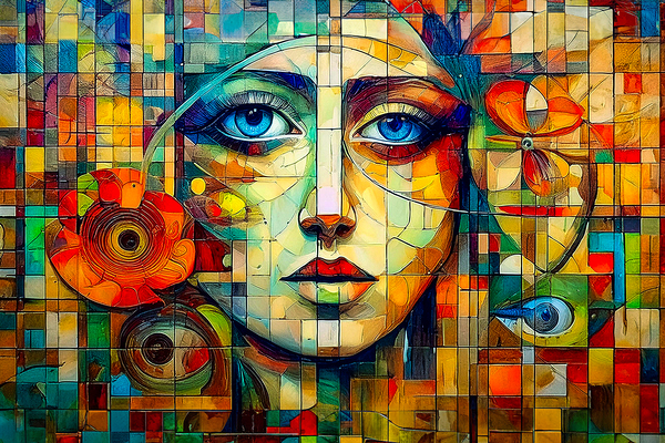 Abstract of a woman 6 Print