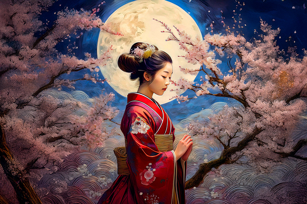 Geisha landscape 3 Print