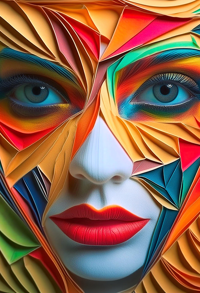 A womans face  8 Print