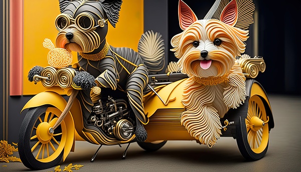 Groovy Motorcycle 1 6 Print