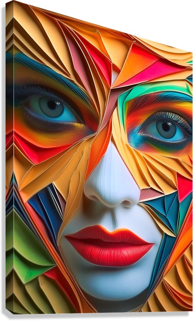 A womans face  8 Canvas Print