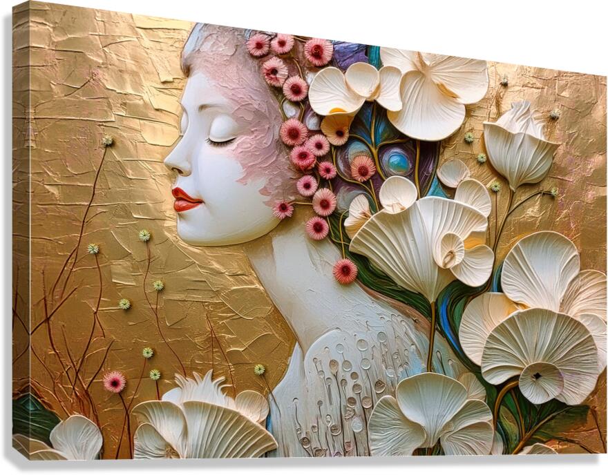 Womans face 13  Canvas Print