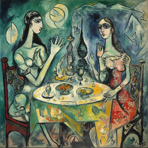 Tea Time: Cozy Elegance Acrylic Print for Charming Home Decor