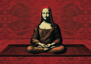 Giocondina Meditative Tranquility: Serene Acrylic Print Wall Decor Inspiring Calm and Elegance