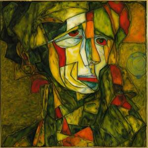 Abstract Face: Embracing Diversity and Identity Through Fragmented Art - Acrylic Print for Contemporary Home Decor and Personal Expression