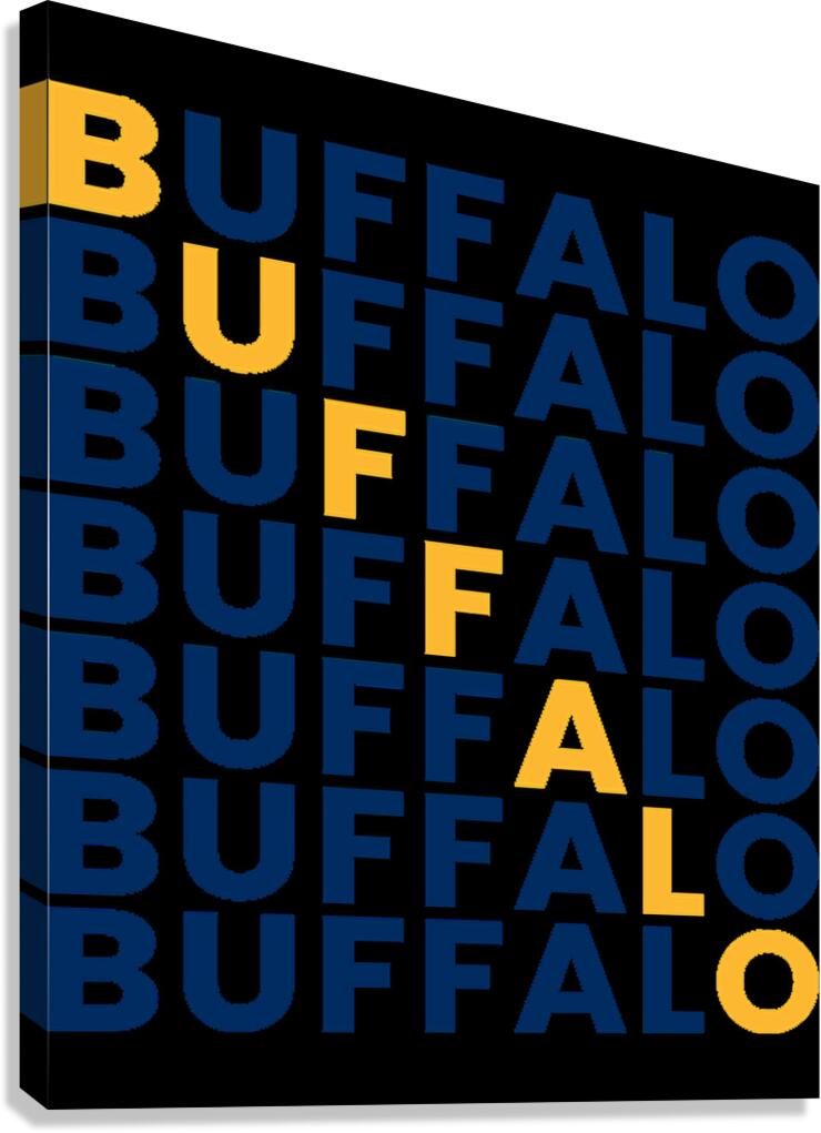 buffalo text Canvas Print