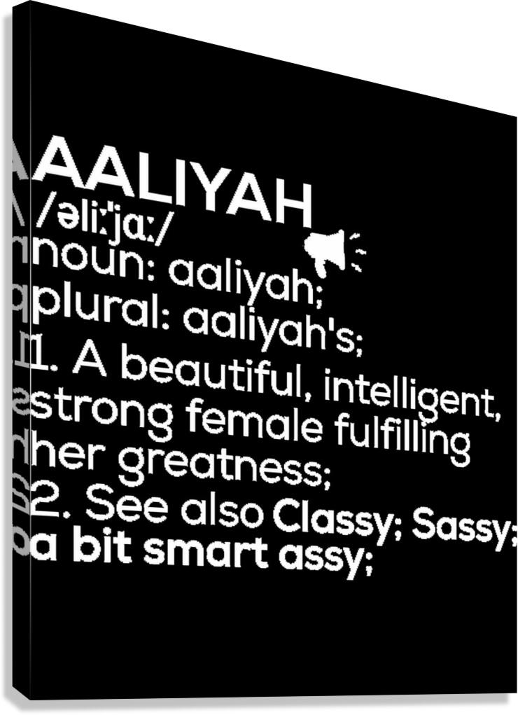 Aaliyah Canvas Print
