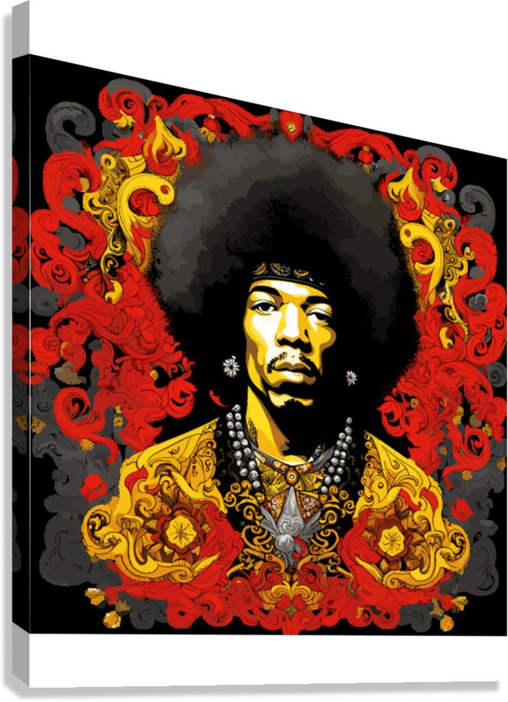 Jimi Hendrix 52 Canvas Print