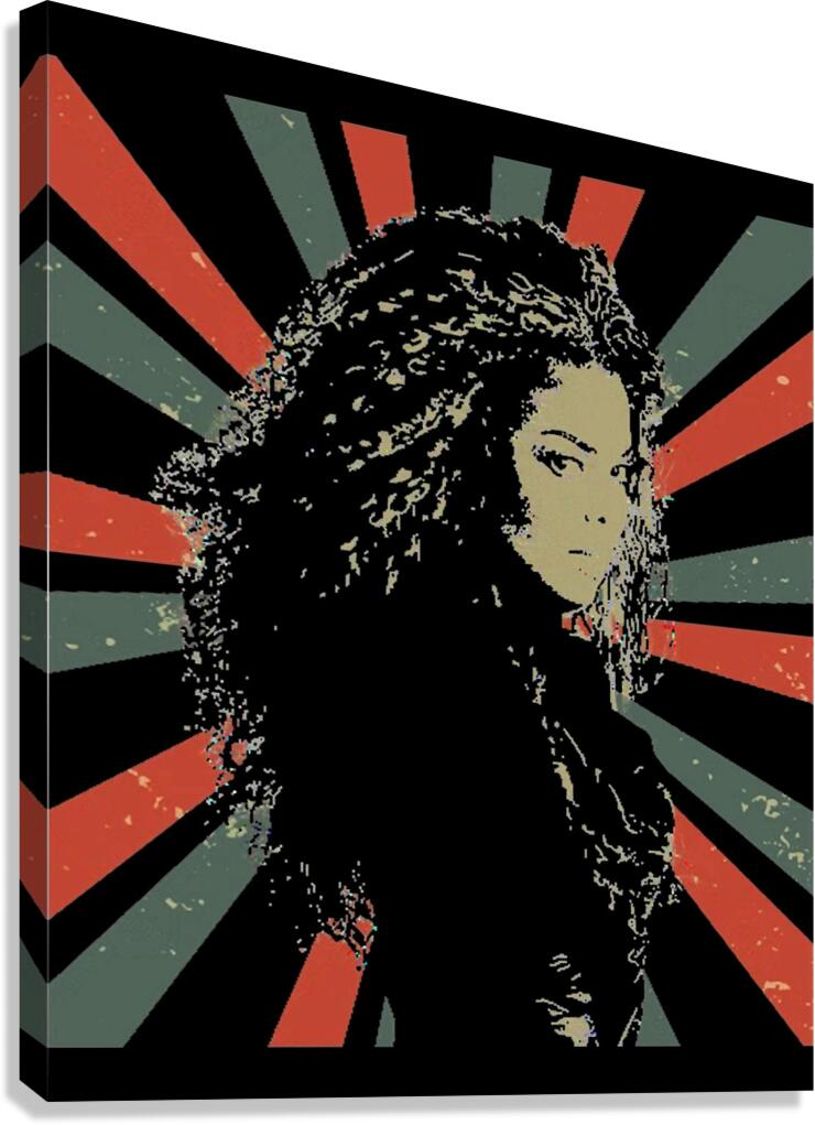 Janet Jackson 9 Canvas Print