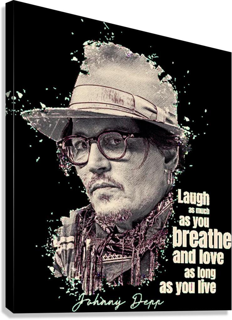Johnny Depp 50 Canvas Print
