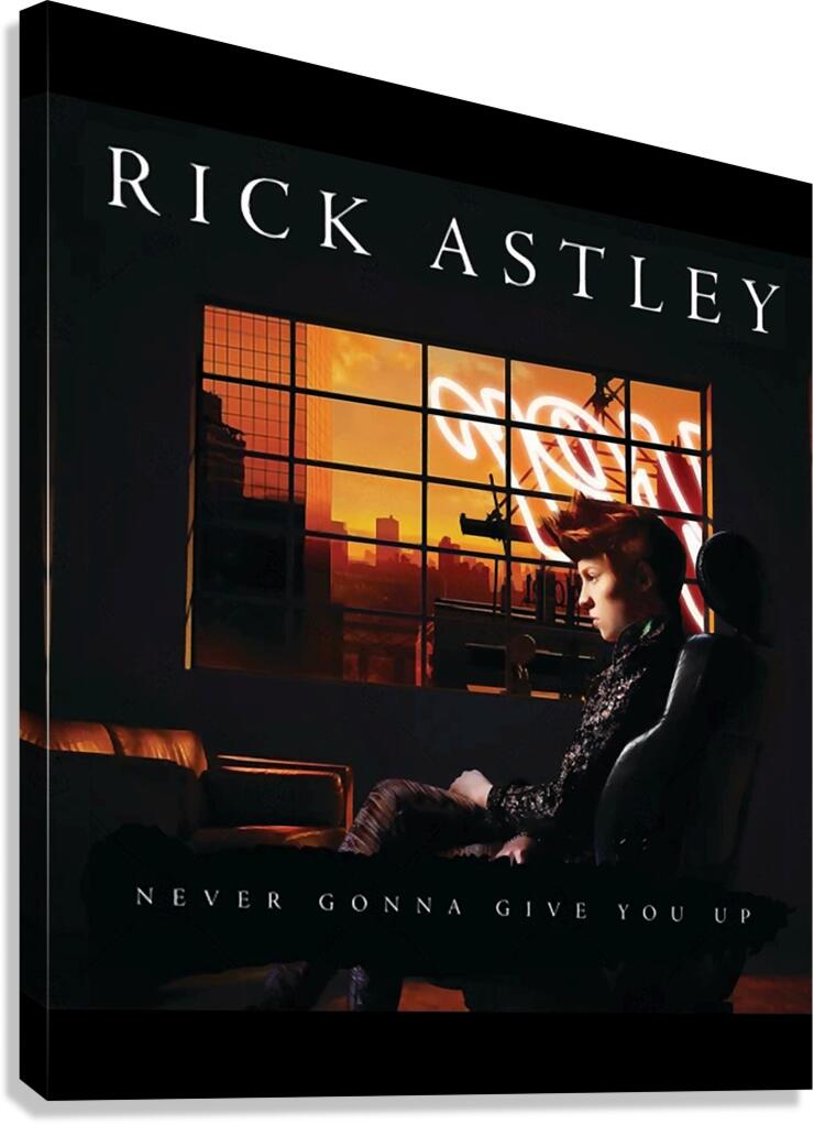 Rick Astley 50 Canvas Print