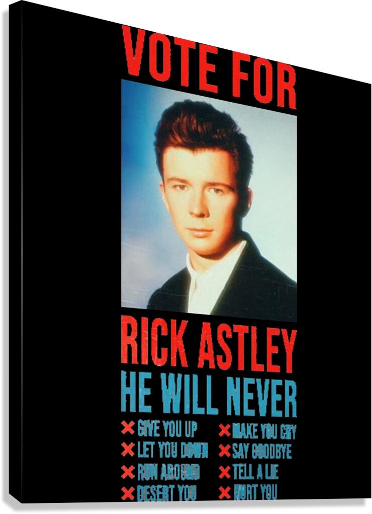 Rick Astley 71 Canvas Print
