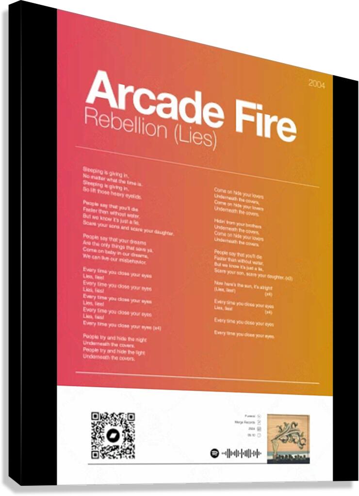 Arcade Fire 32 Canvas Print